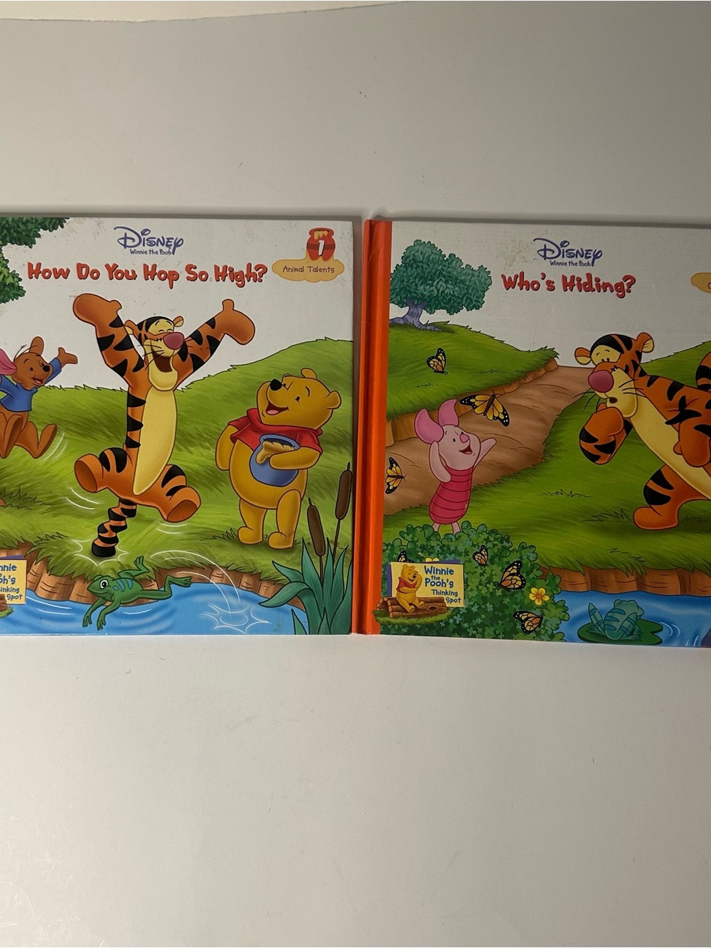 Walt Disney Winnie the Pooh’s Thinking Spot Tigger & Friends Board Book Lot Of 2
